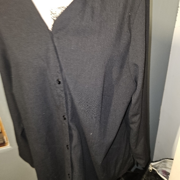 Pendleton Womans Black Long Sleeve Blouse Size 18w - Picture 3 of 13